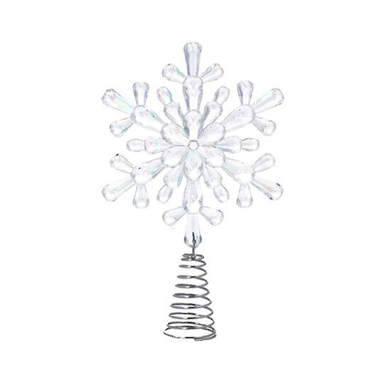 Acrylic Clear Snowflake Topper 17cm *ETA Nov